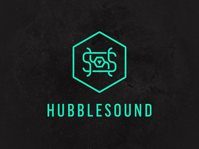 HubbleSound hubble logo monogram sound space