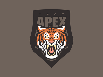 Team Apex Rbnd crest shield tiger