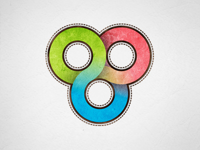 creative thinking loop circle color icon loop texture