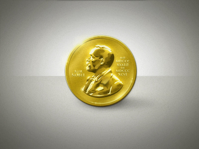 Nobel Prize coin icon nobel prize unused