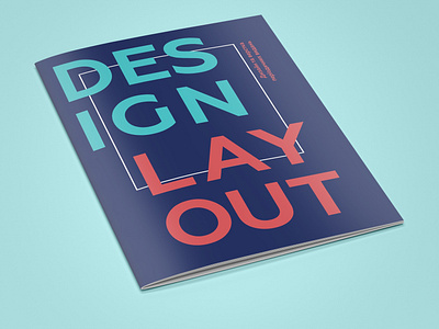 Cover design for «Design & Layout» brochure