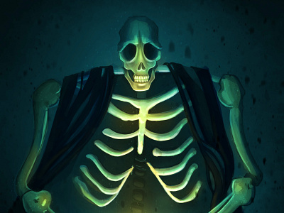 Skeleton character concept digital art digital artwork digital painting fantasy illustration painting render rpg skeleton