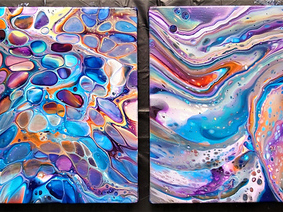 Cells and without cells acrylic painting art artwork cells dirty pouring fluid acrylic fluid art fluid pouring fluids illustration paintings