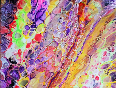 Cells acrylic painting art artwork dirty pouring fluid acrylic fluid art fluid pouring illustration paintings
