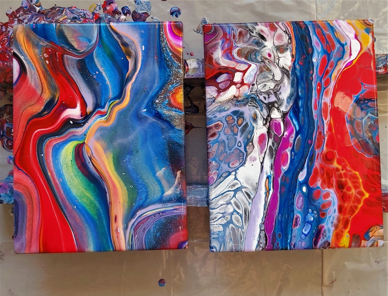 Acrylic Pour Painting with Schmincke Pouring Medium and Inks - Jackson's  Art Blog