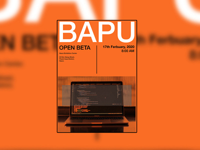 Poster for Bapu Software design poster poster design