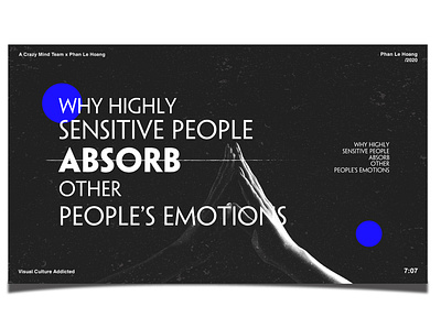 Why Highly Sensitive People design poster poster design typography