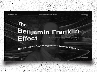The B.Franklin Effect design poster poster art poster design typography