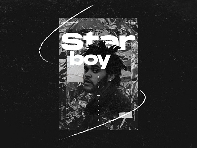 "Starboy" Fanmade Design design poster poster art poster design typography
