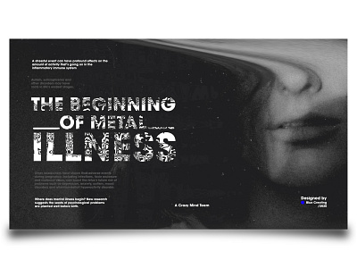 The Beginning of Metal illness poster poster art poster design typography visual visual art visual design
