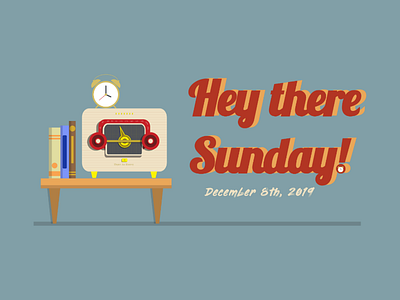 Hey there Sunday! by Dong Tao on Dribbble