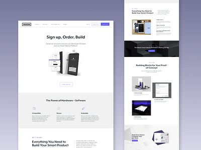 Dev Kit Landing Page brand design composition design graphic design hardware layout design rendering typography ui ux web design