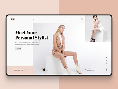 Personal Stylist website concept art
