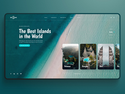 Best Island website art