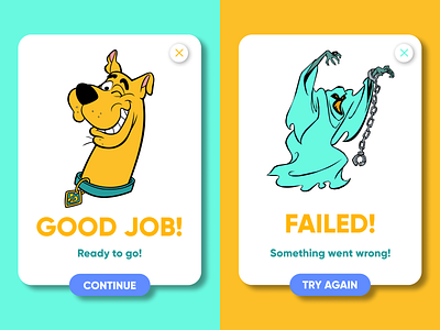 Flash Messages | Daily UI #011 011 11 app design card cards ui cartoon clean dailyui dailyui011 error message flash message flash messages flashcards success message uiux vector