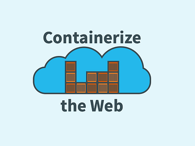 Containerize the Web cloud container docker logo
