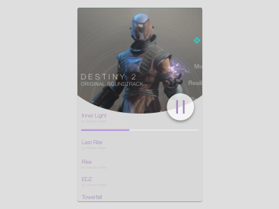 Destiny 2 Soundtrack Desktop Music Player desktop destiny 2 music player video game