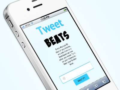Tweet Beats audio css3 html5 mobile responsive design twitter