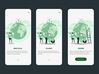 DailyUI 023 - Onboarding 023 app design daily ui dailyui dailyui 023 dailyuichallenge onboarding plant ui design