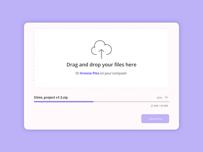 DailyUI - File Upload 031 daily ui dailyui dailyuichallenge file upload uiux web design