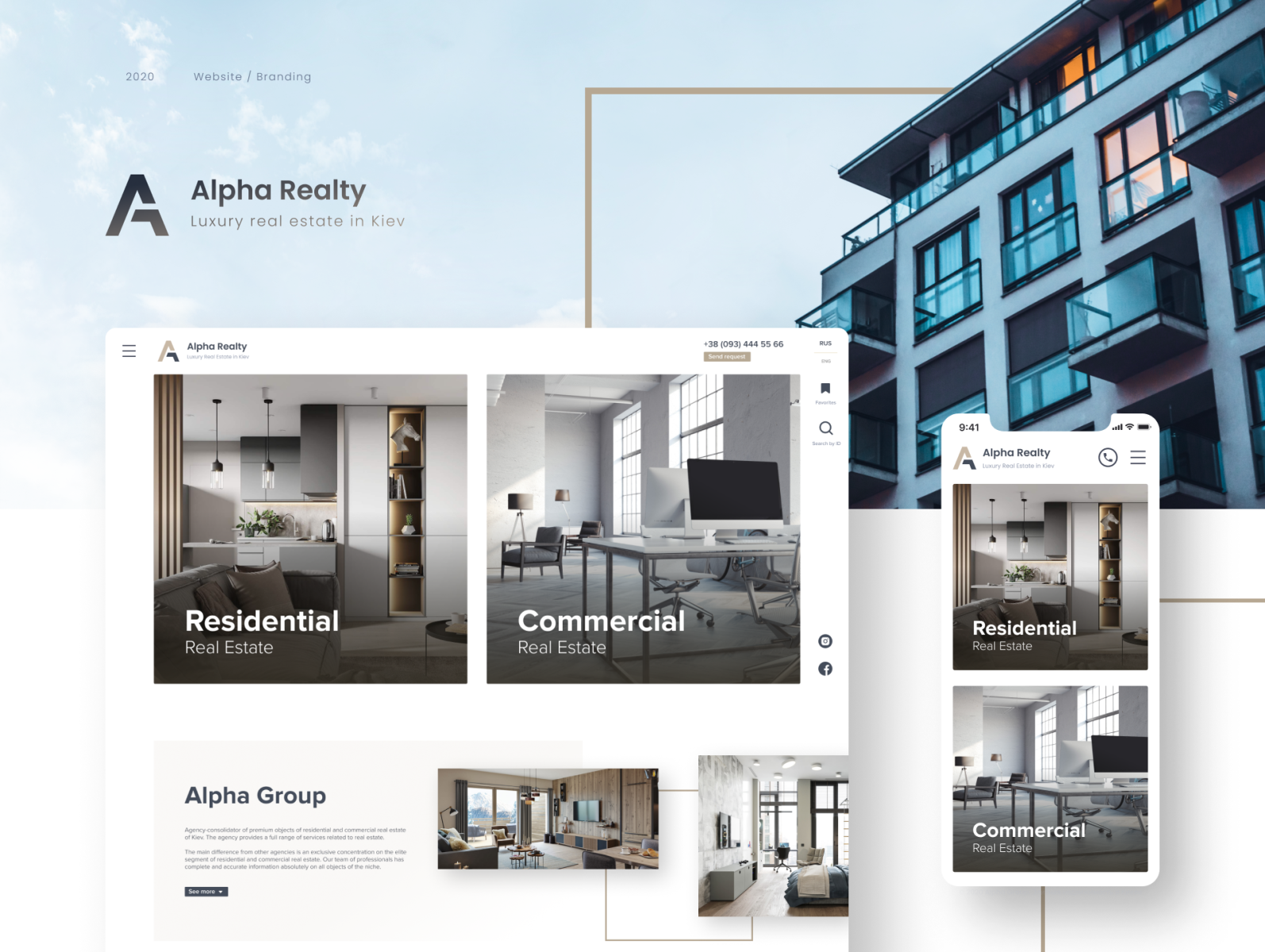 Alpha Realty Luxury Real Estate in Kiev by Alex on Dribbble