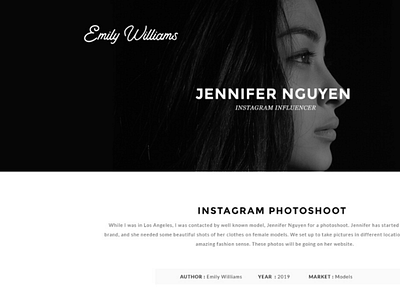 Photographer's Website