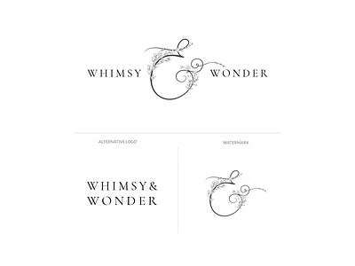 Whimsy & Wonder Branding branding design logo typography ui ux web design