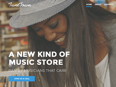Music Shop Re-Design design music ui ux