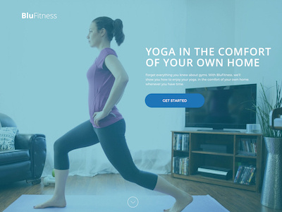 BluFitness Part 2: Yoga design fitness ui ux web