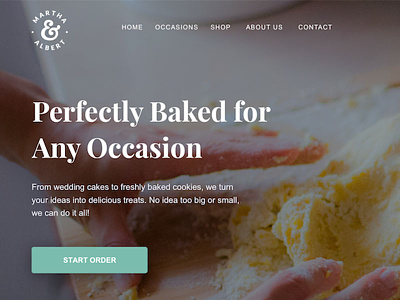 Bakery Site cake desserts seo ui ux web design wedding