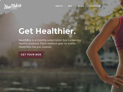 Healthbox design fitness gym health healthy ui ux vegan yoga