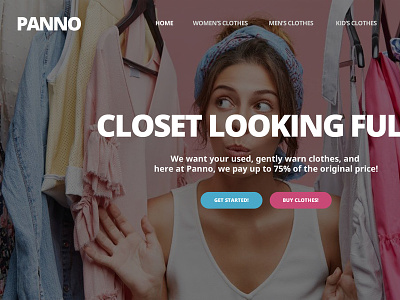 Clothing Landing Page branding design development ui ux web design