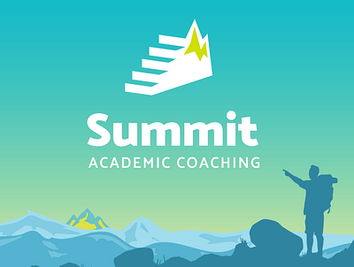 Summit Academic Coaching brand brand design brand identity branding branding agency branding and identity branding concept design flat flat illustration graphic design icon illustration logo logo design logos logotype vector