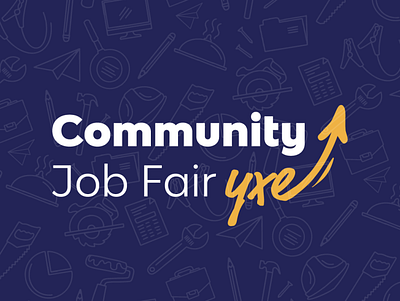 Community Job Fair YXE agency brand identity brand identity design graphic design graphic design brand graphic design logo graphic designer logo design logodesign non profit