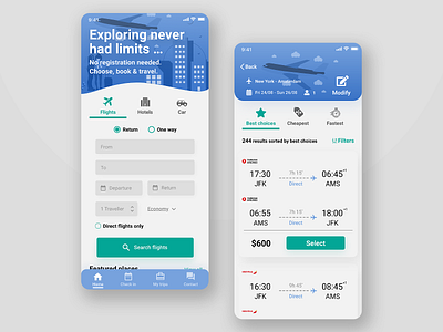 Xploris - Travel App Concept