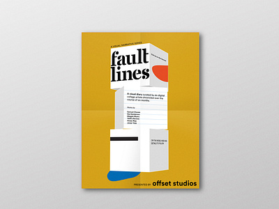 Fault Lines Poster 2 design digital illustration geometric geometric illustration graphic design graphics illustration poster a day poster design poster designer trendy