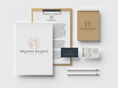 Brenda Balsini - Massoterapeuta design grafico identidade de marca identidade visual logo