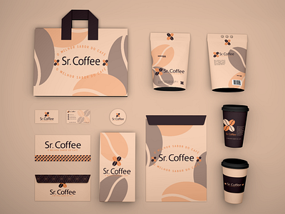Sr. Coffee Identidade Visual design design grafico estudio de design identidade de marca identidade visual logotype marca vector