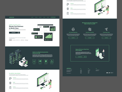 Data Management website design ui web