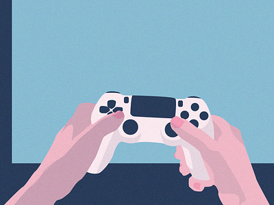 Gaming PS4 - Minimal Illustration cartoon color palette gaming illustration illustrator