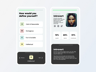 UI Personality Quiz App