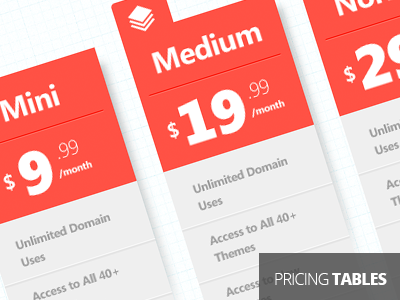 Pricing Tables