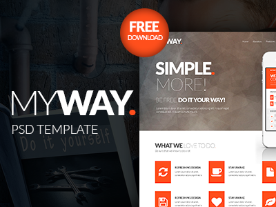 MyWay Free PSD Template