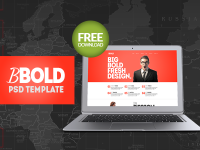 BBold - Free PSD Template bbold bold free psd template