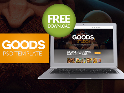 Goods Free PSD Template free goods psd template