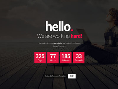 Free Comin Soon Html Template [PSD included] coming download free html psd soon