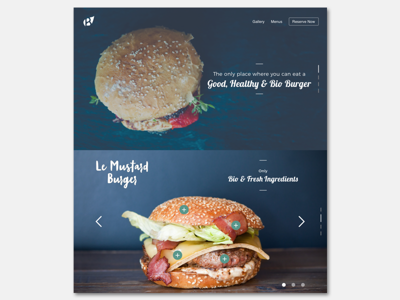 Daily003 - Landing Page ui food bioburger landingpage dailyui