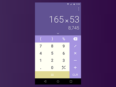 Daily004 - Calculator calculator dailyui numbers purple ui