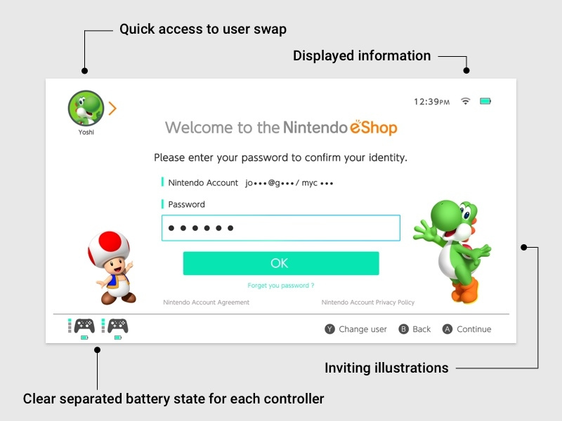 Nintendo Switch - Eshop game interface case study shop problem resolve ux ui nintendo switch