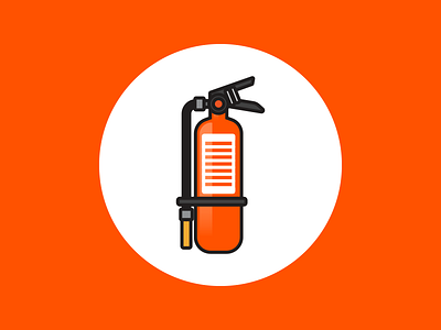 Fire extinguisher extinguisher fire icon illustration